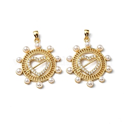 Plastic Imitation Pearl Pendants&nbsp;KK-P235-07G