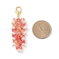 Trumpet Flower Glass Pendant Decorations&nbsp;HJEW-JM00800-03