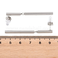 304 Stainless Steel Stud Dangle Earrings&nbsp;EJEW-E617-07P