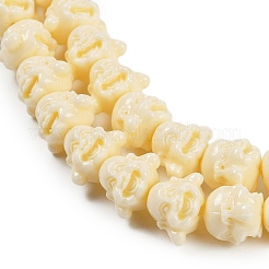 Synthetic Coral Carved Beads Strands&nbsp;CORA-C003-11B