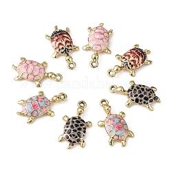20Pcs 4 Colors Alloy Enamel Pendants&nbsp;ENAM-CJ0002-44