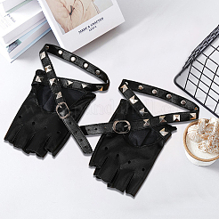3 Pairs 3 Styles Imitation Leather Fingerless Gloves&nbsp;AJEW-CL0004-93