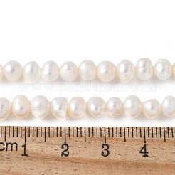 Natural Cultured Freshwater Pearl Beads Strands&nbsp;PEAR-I007-07Q-03C