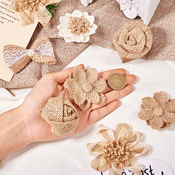 12Pcs 6 Styles Jute Ornament Accessories&nbsp;DIY-TA0011-98