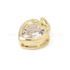 Brass Micro Pave Cubic Zirconia Pendants&nbsp;CU-CBA7D5E-02C-G