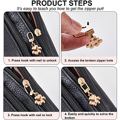 20Pcs 10 Styles Alloy Zipper Puller&nbsp;FIND-GF0007-97