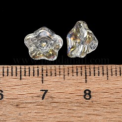 Electroplate Transparent Glass Beads&nbsp;GLAA-T025-81A-02