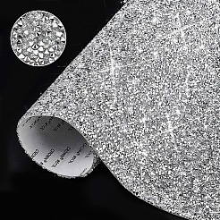 Glitter Resin Hotfix Rhinestone(Adhesive On The Back)&nbsp;DIY-WH0166-23B