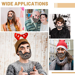 Cloth Artificial Eyebrow & Mustaches&nbsp;DIY-WH0591-240A