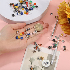 Iron Garment Rivets&nbsp;DIY-CA0007-80