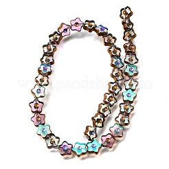 Electroplated Transparent Glass Beads Strands&nbsp;GL-CBA98F0-09E