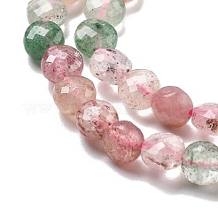Natural Red & Green Strawberry Quartz Beads Strands&nbsp;G-C179-A28-01