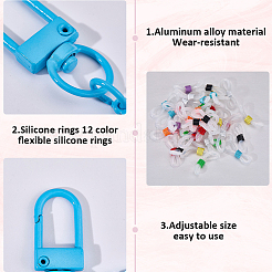 Alloy Swivel Clasps Lanyard Snap Hook&nbsp;FIND-SC0022-90