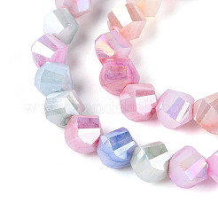 Anti-Tarnish Electroplate Glass Beads Strands&nbsp;GLAA-T025-4mm-14A