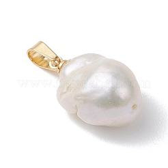 Natural Baroque Pearl Keshi Pearl Pendants&nbsp;PALLOY-JF05003