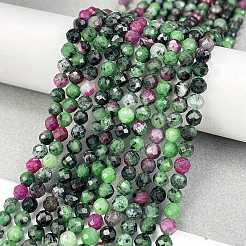 Natural Ruby in Zoisite Beads Strands&nbsp;X-G-L597-C02-03