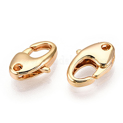 Brass Lobster Claw Clasps&nbsp;KK-N254-07G