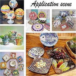 Glitter Glass Cabochons&nbsp;GLAA-FH0001-03A