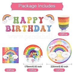 Rainbow Theme Birthday Party Decoration Sets&nbsp;ST-CJ0030-01
