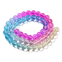 Dyed & Heated Synthetic Quartz Beads Strands&nbsp;G-P502-01B-04