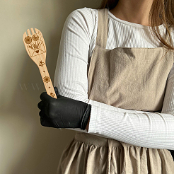 6Pcs Bamboo Spoons & Knifes & Forks&nbsp;AJEW-WH0411-067