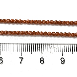 Synthetic Goldstone Beads Strands&nbsp;X-G-B090-A08-01