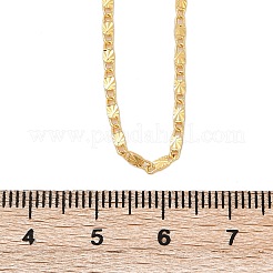 Brass Textured Oval Link Chain Necklaces&nbsp;NJEW-H053-01B-G01