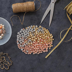 300Pcs 6 Styles Brass Spacer Beads&nbsp;KK-GO0001-39