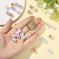 25Pcs 5 Colors Opaque Acrylic Beads&nbsp;FIND-YW0009-25