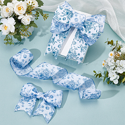 Polyester Satin Ribbon&nbsp;SRIB-WH0001-06B