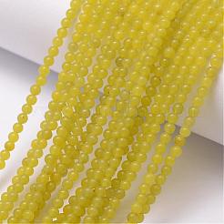 Natural Olive Jade Beads Strands&nbsp;G-K146-64-3mm