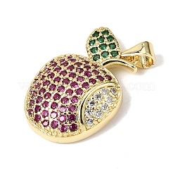 Brass Micro Pave Cubic Zirconia Pendants&nbsp;KK-H267-008A-G