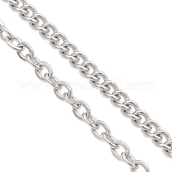 304 Stainless Steel Twisted Chain and Cable Chain Bracelet Making&nbsp;AJEW-JB01478