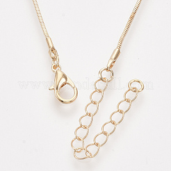 Brass Square Snake Chain Necklace Making&nbsp;MAK-T006-10A-KC
