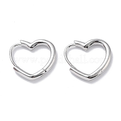 925 Sterling Silver Hoop Earrings&nbsp;EJEW-R001-01S