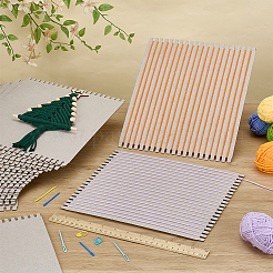 24Pcs Cardboard Weaving Looms&nbsp;DIY-FG0001-41B