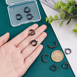 10Pcs 304 Stainless Steel Huggie Hoop Earrings Findings&nbsp;STAS-UN0034-56