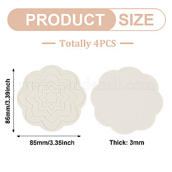 4Pcs Silicone Placemats&nbsp;AJEW-TA0005-87C