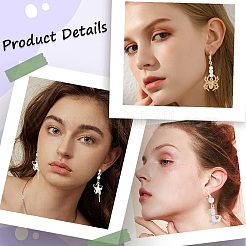 24Pcs 6 Style Brass Clip-on Earring Findings&nbsp;DIY-SC0021-30