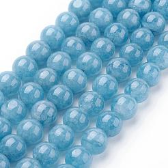 Natural White Jade Imitation Amazonite Beads Strands&nbsp;G-F364-16-8mm