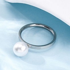 304 Stainless Steel Finger Rings for Women&nbsp;RJEW-B070-02A-P