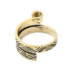 Alloy Wrapped Cuff Ring&nbsp;RJEW-G286-01AB