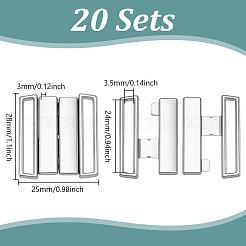 40Pcs Zinc Alloy Buckle Clasps&nbsp;FIND-UN0010-23