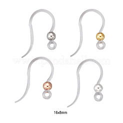 48Pcs 4 Color Eco-Friendly Plastic Earring Hooks&nbsp;STAS-LS0001-01