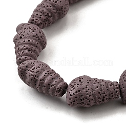 Dyed Natural Lava Rock Beads Strands&nbsp;G-A264-A01-01D