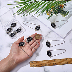 10Pcs 10 Styles Alloy with Glass Bathroom Label&nbsp;HJEW-FG00047