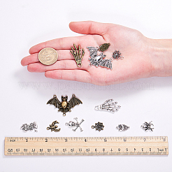 Halloween Jewelry Tibetan Style Pendants&nbsp;TIBEP-SC0001-20