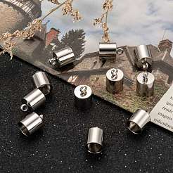 Tarnish Resistant Smooth Surface 201 Stainless Steel Cord Ends&nbsp;STAS-R063-95