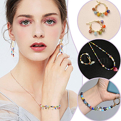 2 Strands Handmade Millefiori Glass Round Bead Strands&nbsp;K-HY0001-05