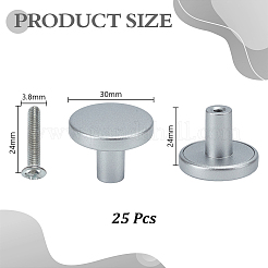 25Pcs Round Alloy Box Pull Handle&nbsp;FIND-AR0006-72P